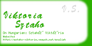 viktoria sztaho business card